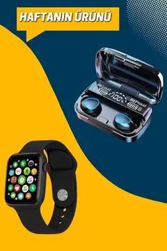 Kaliteli Akıllı Saat ve Kaliteli Bluetooth Kulaklık ANC Özelliği Uzun Pil Ömrü