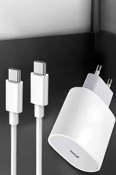 Şarj Aleti İOS 15/15 Pro Max Uyumlu Şarj Adaptörü ve Kablosu