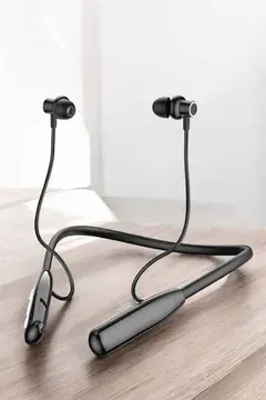 Boyun Askılı Bluetooth Kulaklık Uzun Şarj Süreli Dijital Göstergeli Kablolu