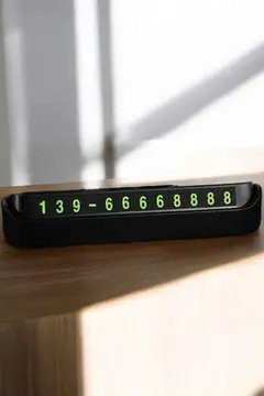 Araç İçi Numaratör Numaralık Torpido Üstü Açılır Kapanır Telefon Numarası Bırakma