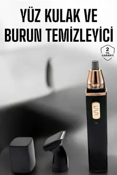 Seyahat Tipi Mini Taşınabilir Siyah Burun Kulak Yanak Kıl ve Tüy Temizleme Makinesi