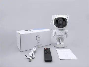 Çocuklara Özel Projeksiyon Astronot Lamba Speaker Sevimli