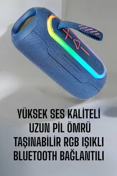 Bluetooth Hoparlör Kablosuz Yüksek Ses Kaliteli Şarj Edilebilir