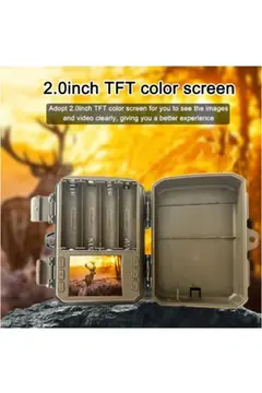 Fotokapan Kamera 16mp Full Hd 1080p Gece Görüşlü 2 Inç Lcd Ekran Su Geçirmez