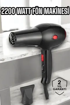Soğuk ve Sıcak Üfleme Özellikli AC Motorlu Saç Kurutma Makinesi