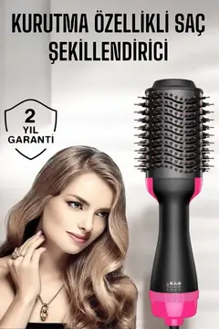 1200 Watt Gücünde Negatif İyon Teknolojili 3 Isı Kademeli Fön Tarağı