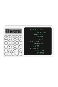 Çok Amaçlı Digital Hesap Makinesi Lcd Ekran Yazma Tableti Ofis Okul İçin Silinebilir El Yazısı Not Defteri
