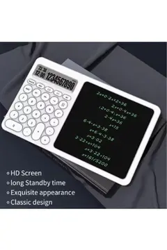 Çok Amaçlı Digital Hesap Makinesi Lcd Ekran Yazma Tableti Ofis Okul İçin Silinebilir El Yazısı Not Defteri
