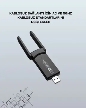 Realtek Chipsetli 5G Destekli Yüksek Hızlı Ağ Adaptörü