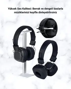 Yüksek Ses Kaliteli Kablosuz Kulak Üstü Kulaklık – BT 5.3