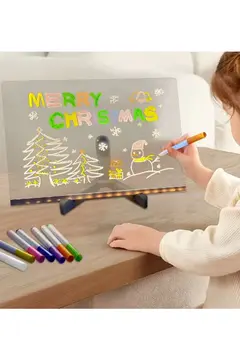 12 Inc Led Işıklı Çizim Tahtası Ayarlanabilir Stant Ve Kalemleri İle