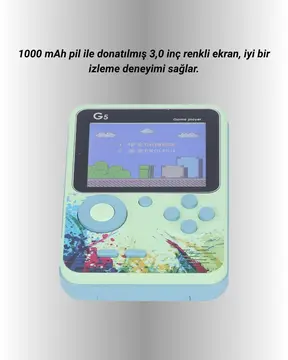 G5 Taşınabilir Retro Oyun Konsolu – Çocuk ve Yetişkinler İçin