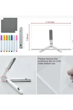 12 Inc Led Işıklı Çizim Tahtası Ayarlanabilir Stant Ve Kalemleri İle