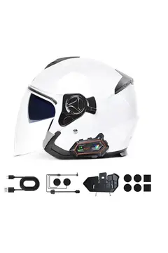 Y20 2x 1000m Telsiz Mesafeli 2 Kişi Bağlantılı Bluetooth Kask Kulaklık Fenerli İntercom