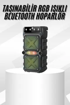 Çift Çıkışlı Güçlü Bataryalı Kablosuz Yüksek Ses Kaliteli Bluetooth Hoparlör