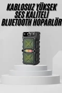 Bluetooth Hoparlör Yüksek Ses Kaliteli Büyük Boy Çift Çıkışlı Ses Bombası