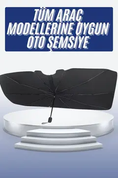 Oto Ön Cam Güneşliği Otomatik Katlanabilir Gölgelik Oto Cam Şemsiye