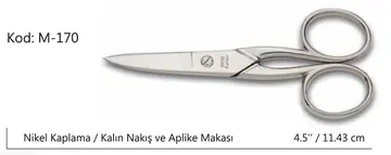 Europe Kalın Nakış Makası Süper Kalite No:4.5 11,43 Cm