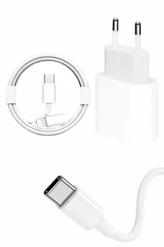 15/Pro/Pro Max 20W İOS Uyumlu Hızlı Şarj Aleti Adaptörlü Beyaz