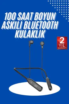 100 Saat Kablolu Boyun Askılı Dijital Göstergeli Bluetooth Kulaklık