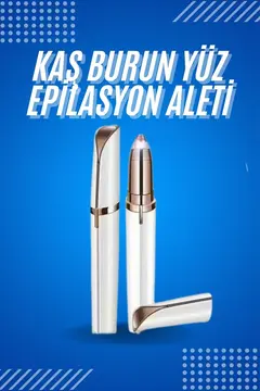 Tüy Kıl Alma Kaş Bıyık Unisex Yüz Bakım Epilasyon Aleti Pilli