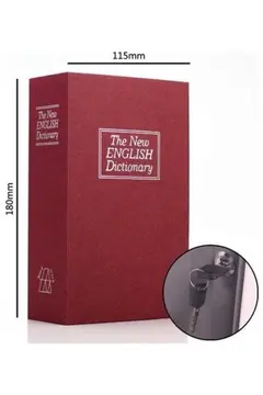 Kitap Görünümlü Gizli Kasa Büyük Boy Anahtarlı Kilitli Para Kasası