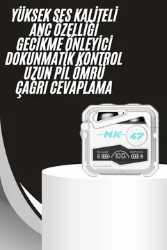 Gecikme Önleyici Oyuncu Kulaklığı Bluetooth Bağlantılı ANC Özelliği 5.0 Bluetooth