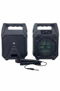 Karaoke Mikrofonlu Fm Radyolu Bluetooth Hoparlör Yüksek Ses Kaliteli