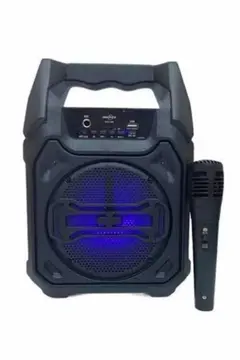 Bluetooth Hoparlör Led Işıklı Taşınabilir Kablosuz Speaker Uzun Pil Ömrü