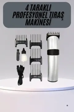 Hassas Ciltlere Özel Saç Sakal ve Vücut Kuaför Tipi Şarjlı Tıraş Makinesi