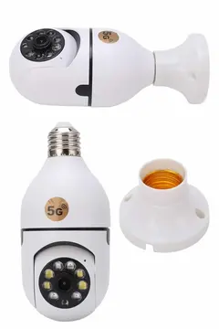 Gece Görüşlü Akıllı Dönebilen Ev Kamerası Ampül Kamera