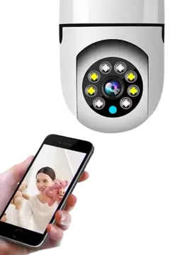 Ev Kamerası Wifi Kamerası Gece Görüşlü Akıllı Ampül Kamera