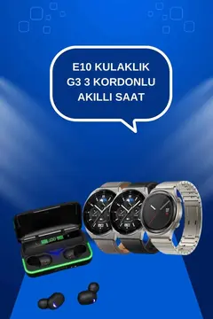 Yeni Nesil Akıllı Saat Ve Bluetooth Kulaklık Titreşim Bildirimleri Uyku Takibi