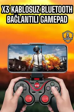 Android Uyumlu Gamepad X3 Game Stick Oyun Kolu Bluetooth Bağlantılı