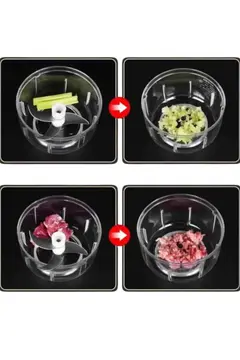 Şarjlı Mini El Rondosu Doğrayıcı Taşınabilir 250 ml Çelik Bıçaklı