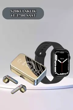 Powerbank Bluetooth Kulaklık Ve Yeni Model Akıllı Saat Seti ANC Özelliği Dokunamatik