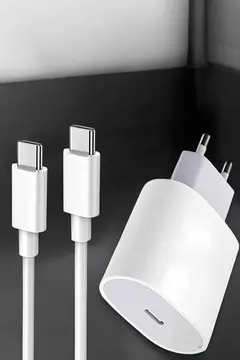 Şarj Aleti İOS 15/15 Pro Max Uyumlu Şarj Adaptörü ve Kablosu
