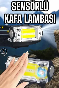 Şarjlı Kafa Feneri Suya Dayanıklı Ayarlanabilir Kamp Feneri