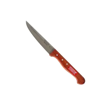 Paslanmaz Bursa Sebze Bıçağı 12 Cm, Ahşap Gül Sap