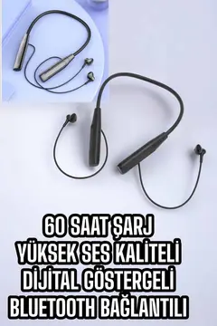 Yeni Nesil Bluetooth Kulaklık Kablolu Kulak İçi Dijital Göstergeli