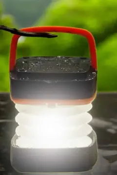 Led Lamba Kamp Lambası Hafif Taşınabilir Şarj Süreli Akordeon El Fenerli