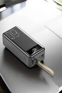 Powerbank 60.000 MAH Dijital Göstergeli 4 Portlu Taşınabilir