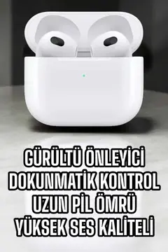 Bluetooth Kulaklık 3.Nesil Kablosuz Uzun Pil Ömrü Dokunmatik Kontrol