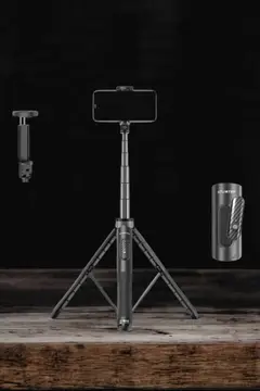 Tripod Kablosuz Bluetooth Bağlantılı Selfie Çubuğu 360 Derece Dönebilen