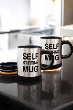 Yazılı Mug Kupa Karıştırıcı Özelliği Ve Paslanmaz Çelik