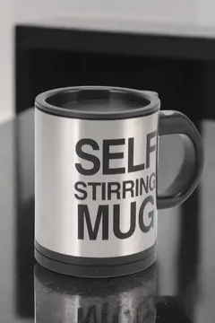 Yazılı Mug Kupa Karıştırıcı Özelliği Ve Paslanmaz Çelik