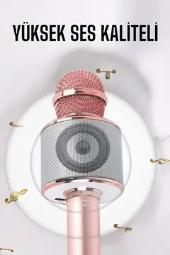 Taşınabilir Bluetooth Karaoke Mikrofon: Hafıza Kart Girişli Etkileyici Performans