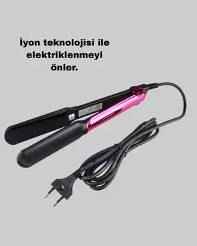İyonik Saç Düzleştirici – 220°C Isıya Kadar Çıkan LED Göstergeli ve Eşit Isı Dağılımlı Plaka