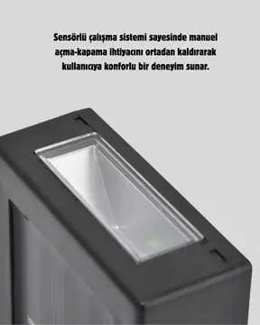 Solar Güçlü 6 LED Dış Mekan Lambası – Otomatik Aç/Kapa Işık Sensörlü Aydınlatma