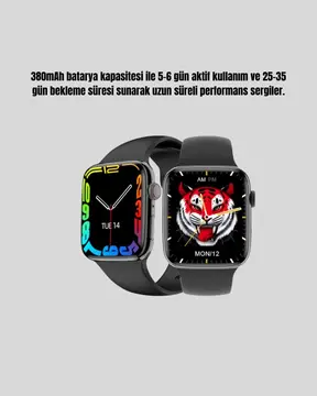 Yüksek Çözünürlüklü 1.9" Akıllı Saat – 5-6 Gün Aktif Kullanım Şık ve Modern Tasarım